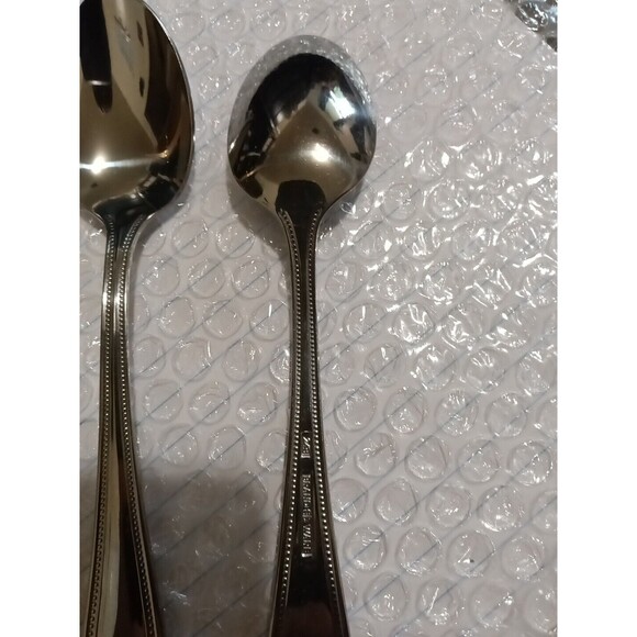 Set Of 2 Vintage Stainless Brandware 243 Spoon Great Shape - Picture 3 of 5
